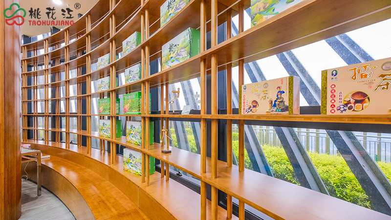 弧形立體竹置物架