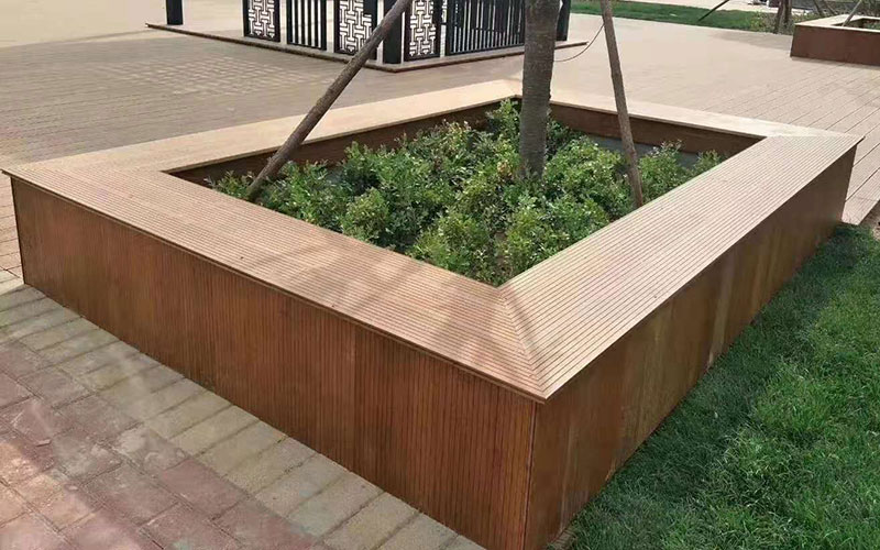 景觀竹木圍樹椅，景觀圍樹凳